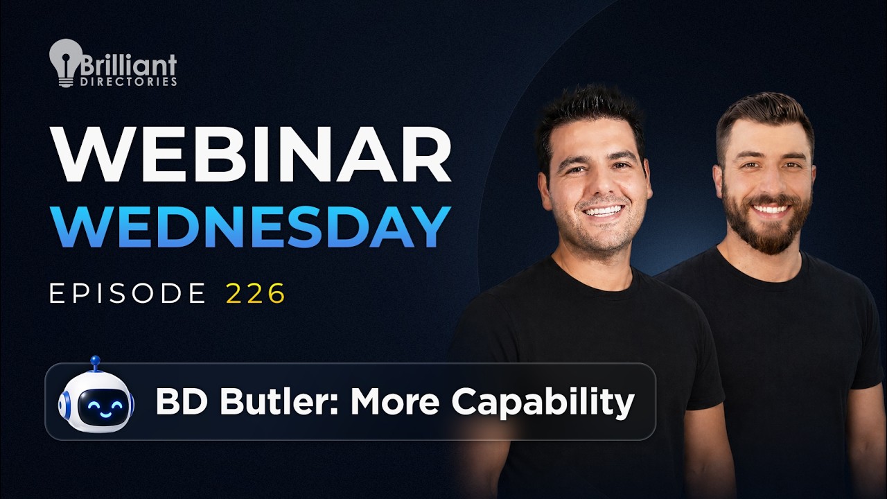 BD Butler AI Assistant & Website Customization ⚡️ Membership Tips - Webinar Wednesday 226