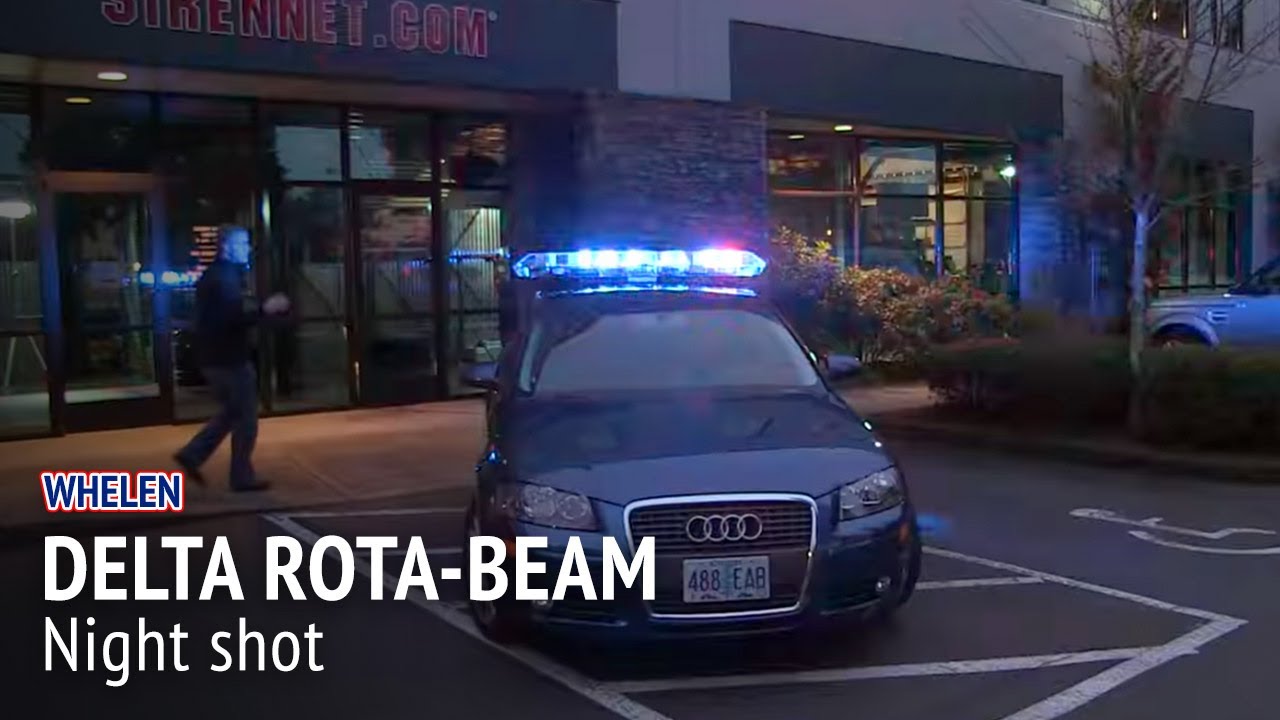 The Whelen Delta Rota-Beam, night shot