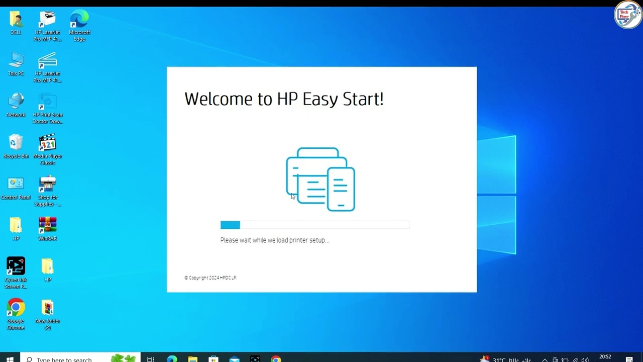 How to download install HP Smart Tank 530 Printer usb driver on windows with hp HP Easy Start .