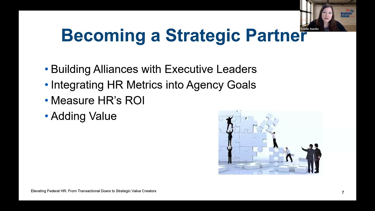 Elevating Federal HR: From Transactional Doers to Strategic Value Creators (Webinar)