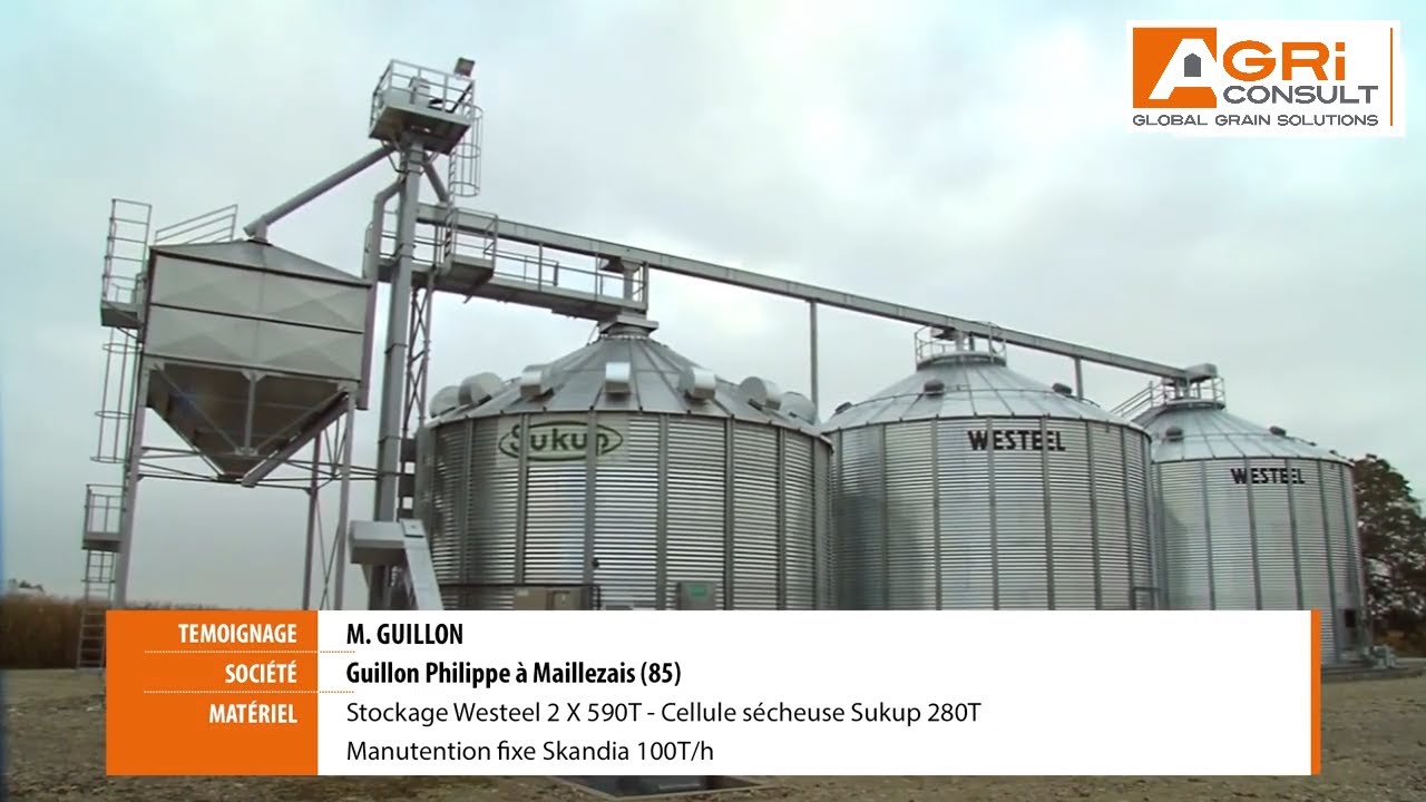 Stockage en silo &agrave; grain et s&eacute;chage en cellule s&eacute;cheuse &agrave; la ferme