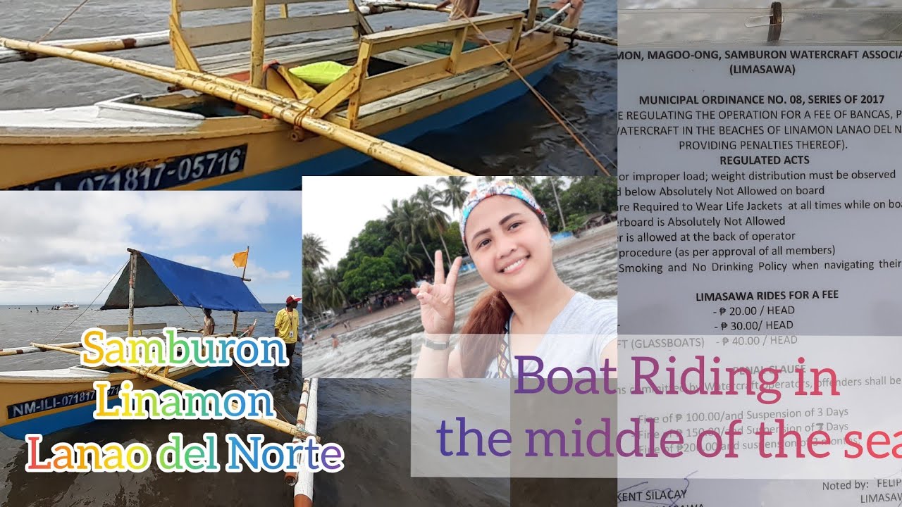 LINAMON BEACH / Samburon Linamon Lanao del Norte / BOAT RIDING