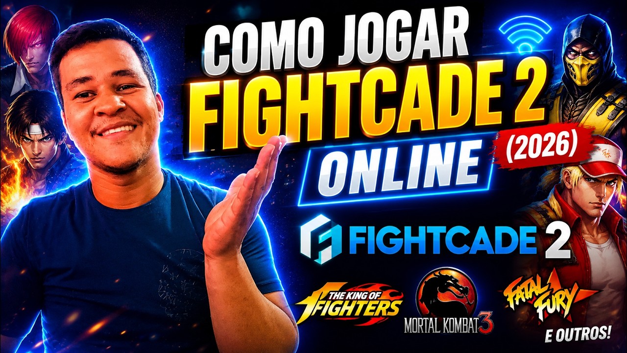 COMO JOGAR FIGHTCADE 2 ONLINE (2026) 🔥 King of Fighters, Mortal Kombat 3, Fatal Fury e outros!