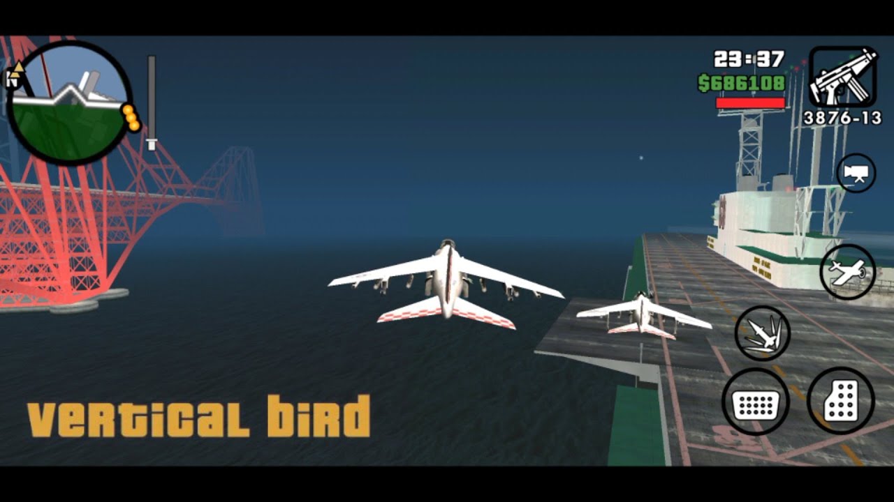 GTA San Andreas - Vertical Bird | easy way | Android Gameplay (HD)