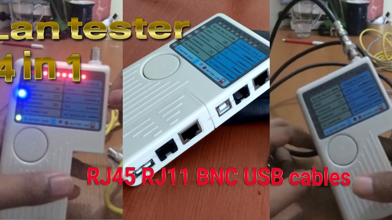 LAN TESTER cara tes kabel LAN RJ45 RJ11 BNC & USB REMOTE CABLE TESTER