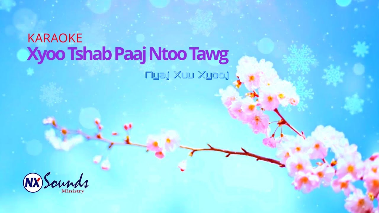 Xyoo Tshab Paaj Ntoo Tawg KARAOKE version - Nyaj Xuv Xyooj
