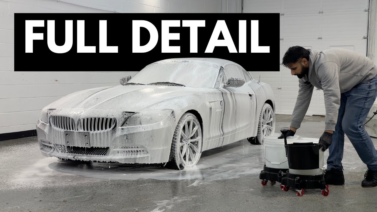 Full detail of  BMW Z4 coupe- full Exterior wash& interior detail, Polishing and wax