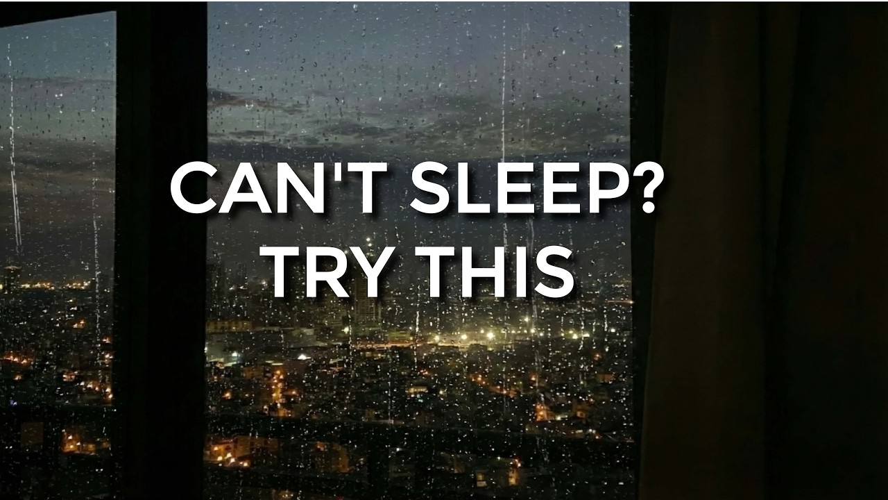 Fall Asleep Fast 🌧️ Rain on Window at Night | City Ambience for Deep Sleep