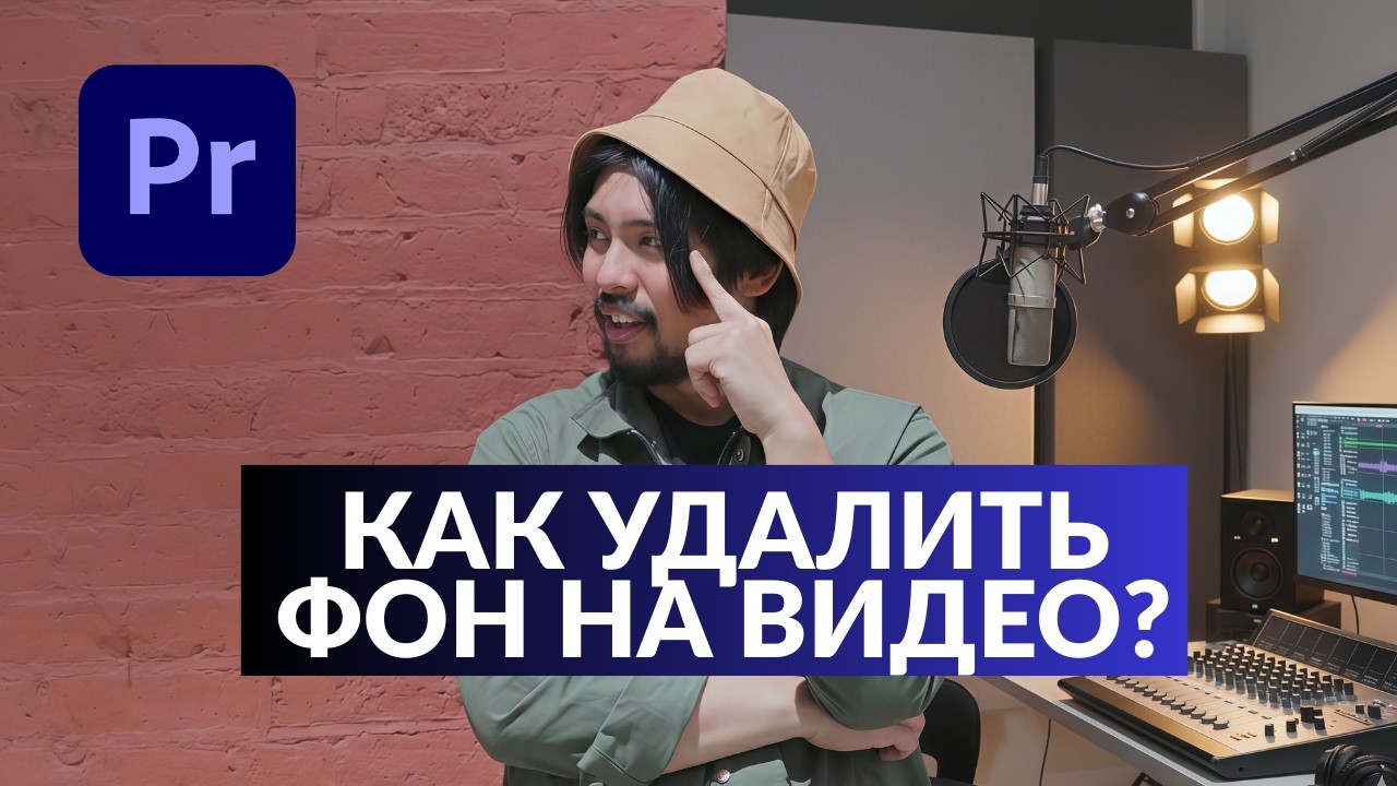 Как удалить фон на видео за пару кликов в Adobe Premiere Pro?