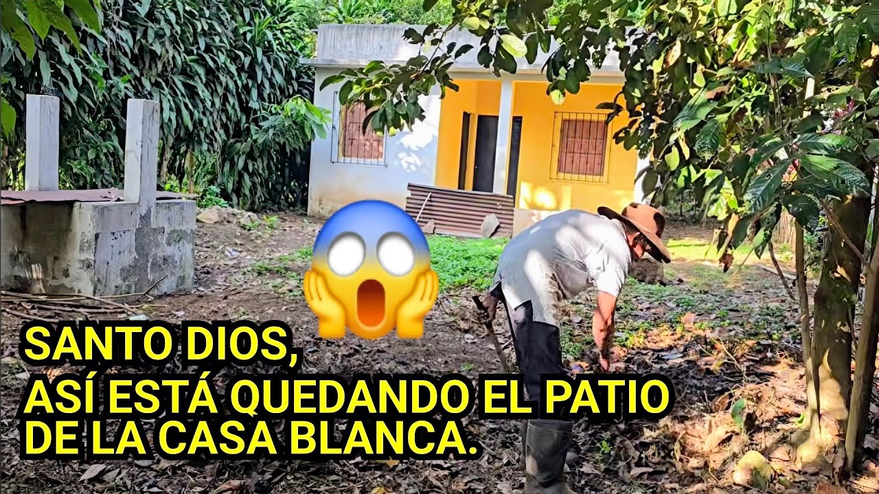 😱SANTO DIOS, ASÍ ESTÁ QUEDANDO EL PATIO DE LA CASA BLANCA.😱