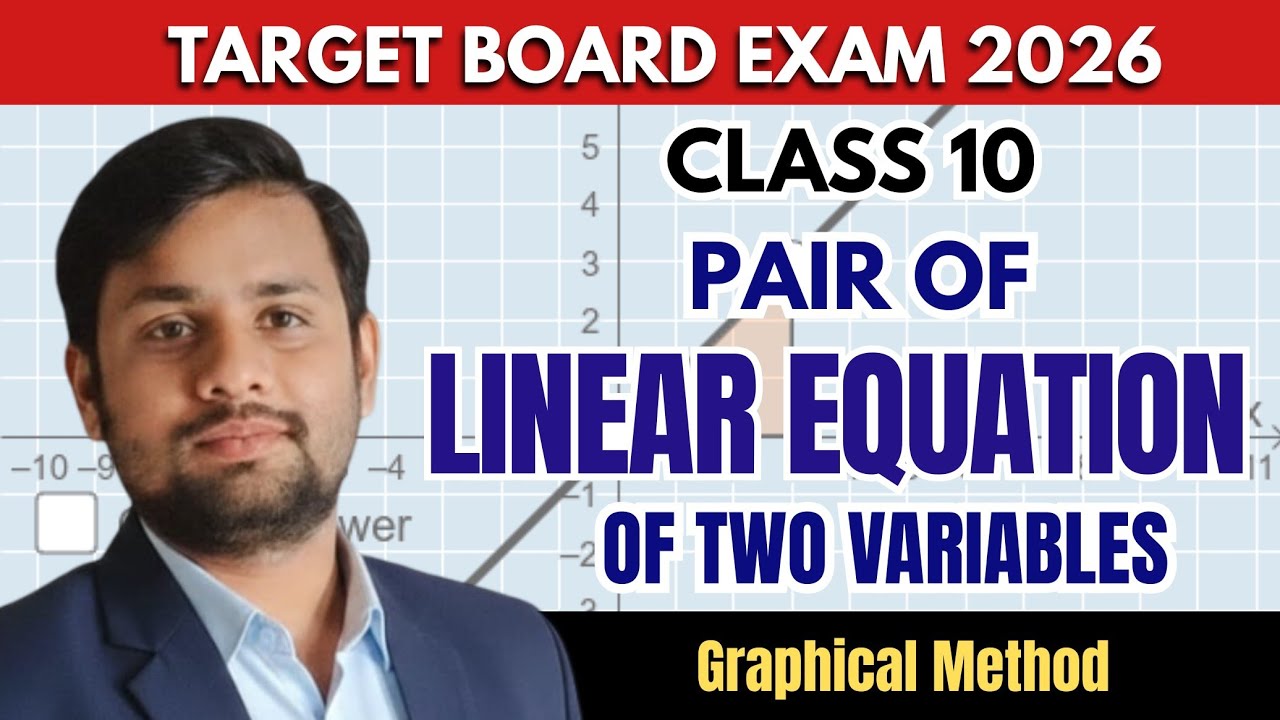 GRAPHICAL METHOD OF LINEAR EQUATION OF TWO VARIABLES || CLASS 10 📑 || #class10 #board2026 #maths 