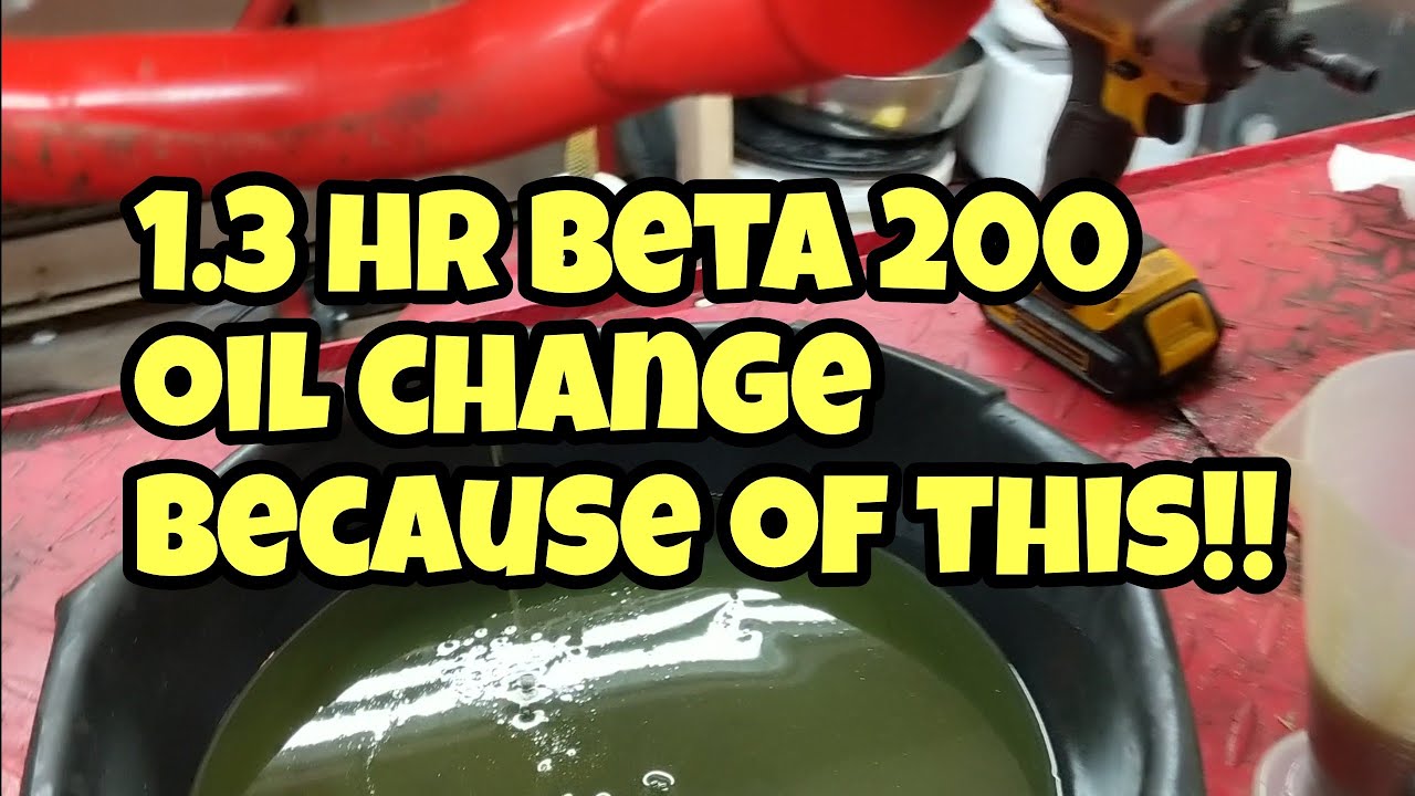 Beta 200rr oil change because of this!