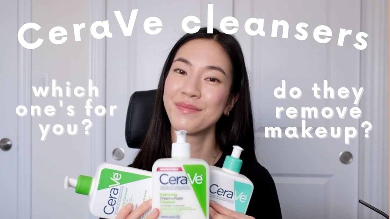 Comparing CeraVe cleansers: hydrating, foaming, cream-to-foam!
