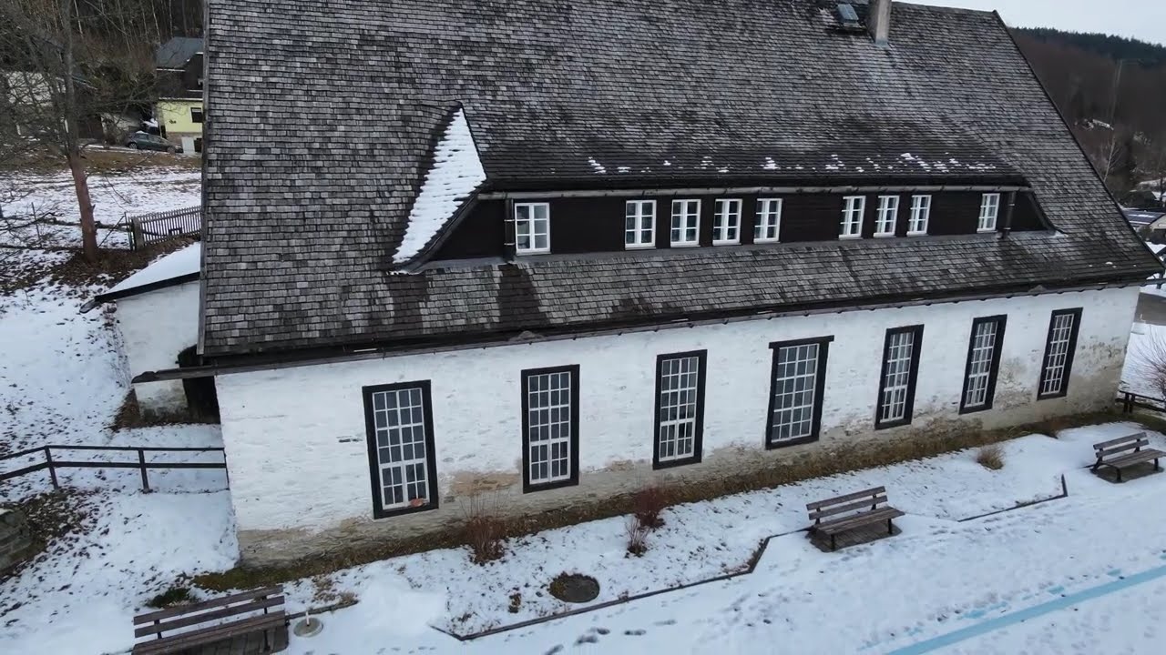 Winter an der Silberwäsche Antonsthal – Technikgeschichte im Erzgebirge