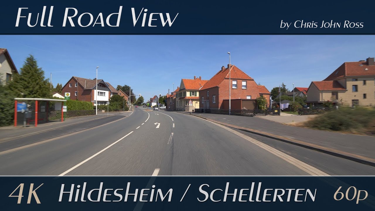 Hildesheim/Schellerten, Germany: Einum, Bettmar - Bundesstra&szlig;e (B1) - 4K (2160p/60p) Ultra HD