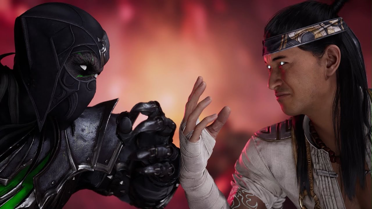 Mortal Kombat 1 — Нуб Сайбот против Лю Канга | Все вступительные диалоги/взаимодействие