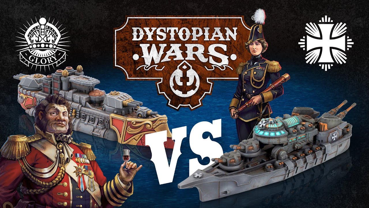 Dystopian Wars BIG Battle Report - Crown Vs Imperium | Meeting Engagement