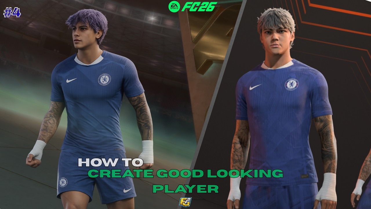 HOW TO MAKE HANDSOME PLAYERS IN FC 26!  (Player Creation Tutorial) #4