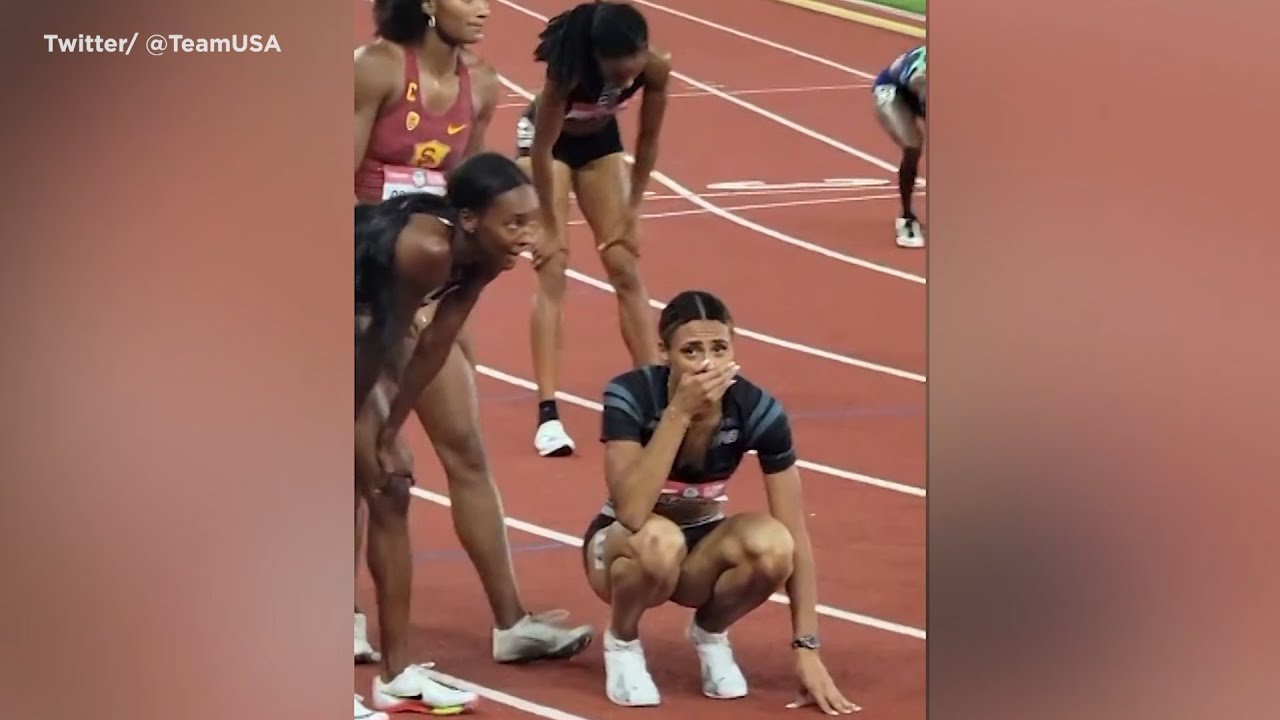 NJ track star Sydney McLaughlin breaks world record