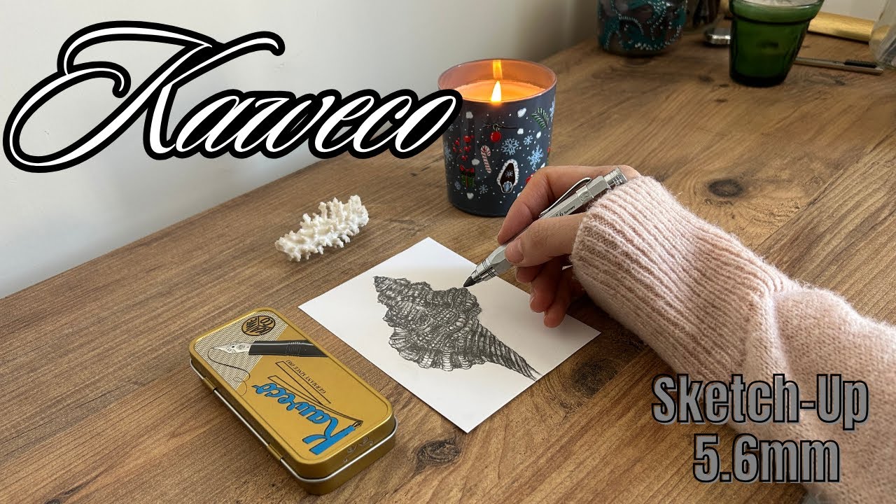 How to Draw a Seashell Step by Step | Kaweco SketchUp 5.6 mm Pencil