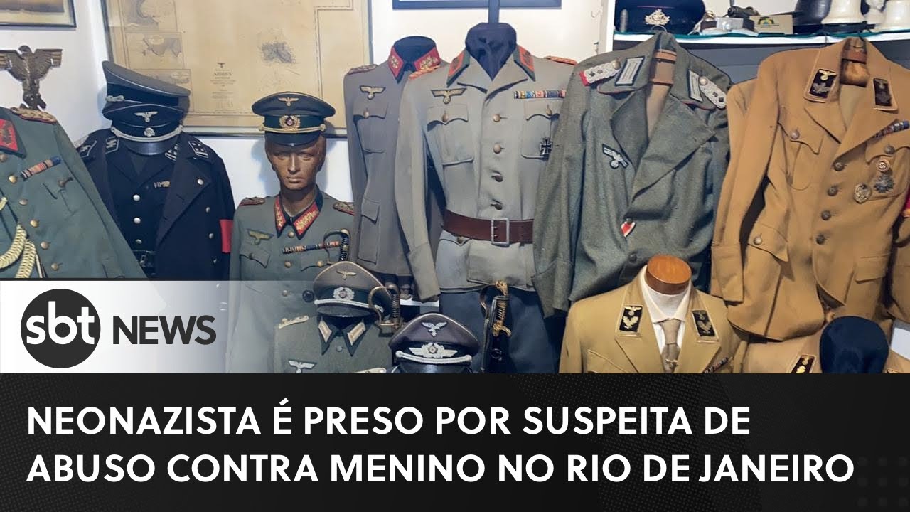 Neonazista é preso acusado de abusar de menino de 12 anos no Rio de Janeiro