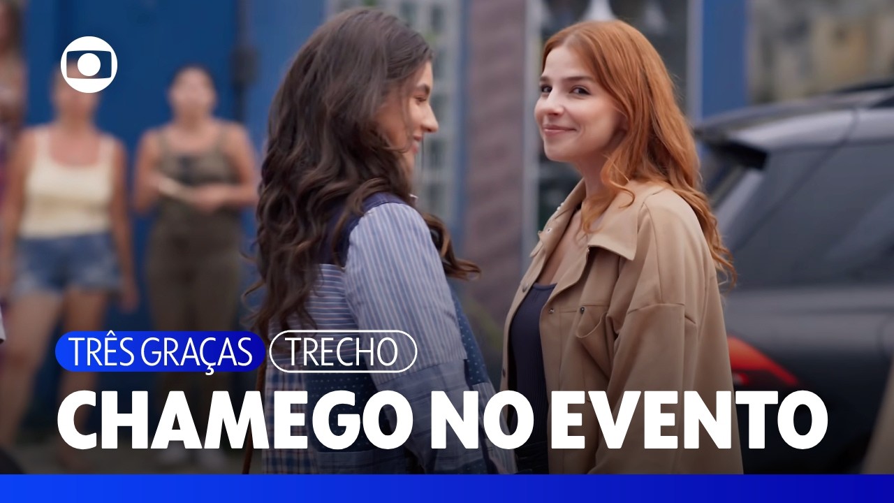 Lorena e Juquinha evitam beijo no evento e ficam só no chamego | Três Graças | TV Globo