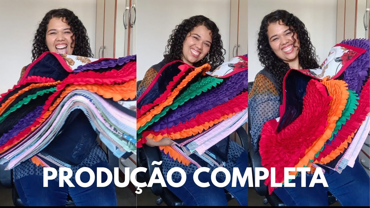 MOSTRANDO MINHA PRODUÇÃO DE TAPETES DE RETALHOS!