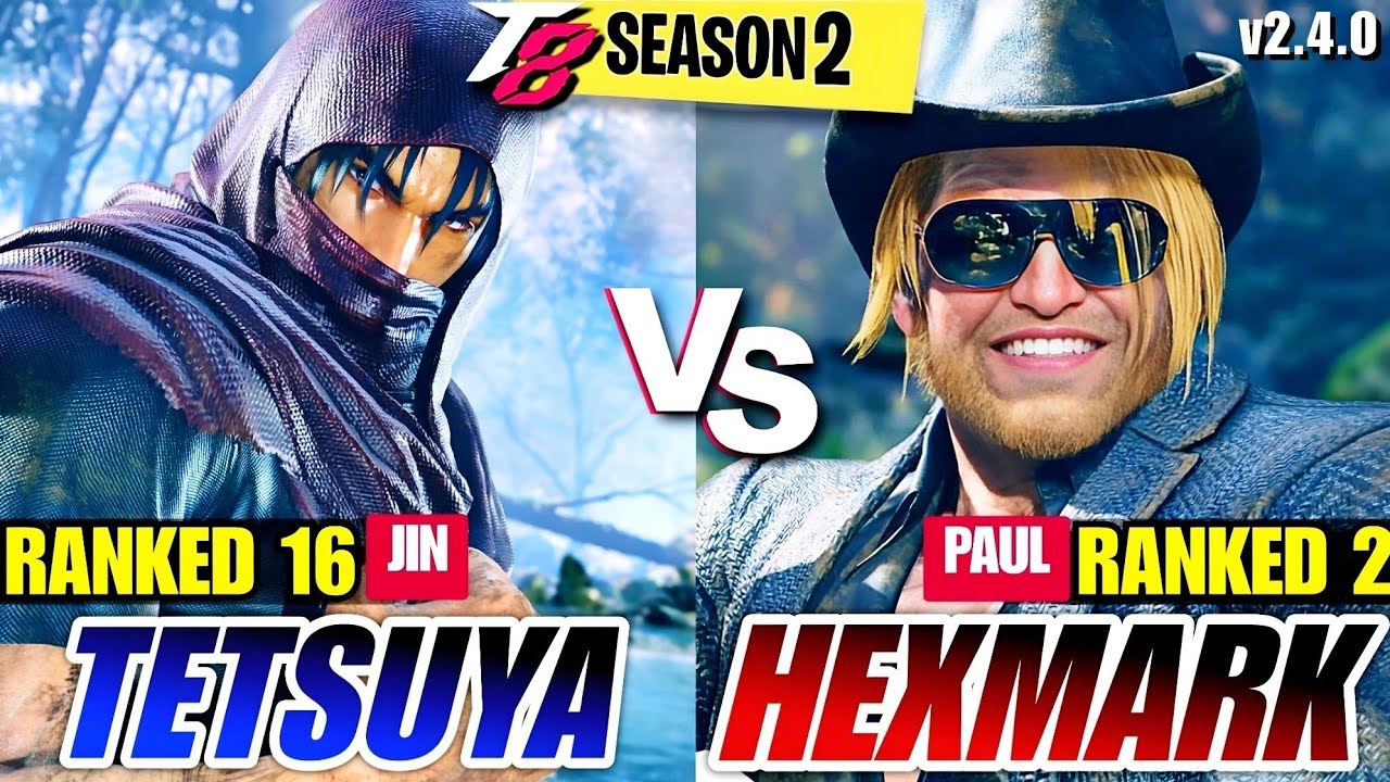 T8 | Tetsuya Naito (Jin) vs Hexmark (Paul) | Tekken 8 High Level Matches