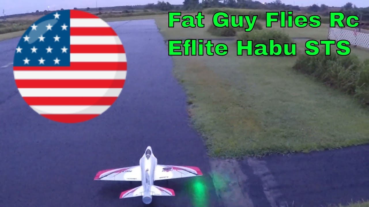 Eflite Habu STS first flight after wing connection repairs and cleaning out the grass!