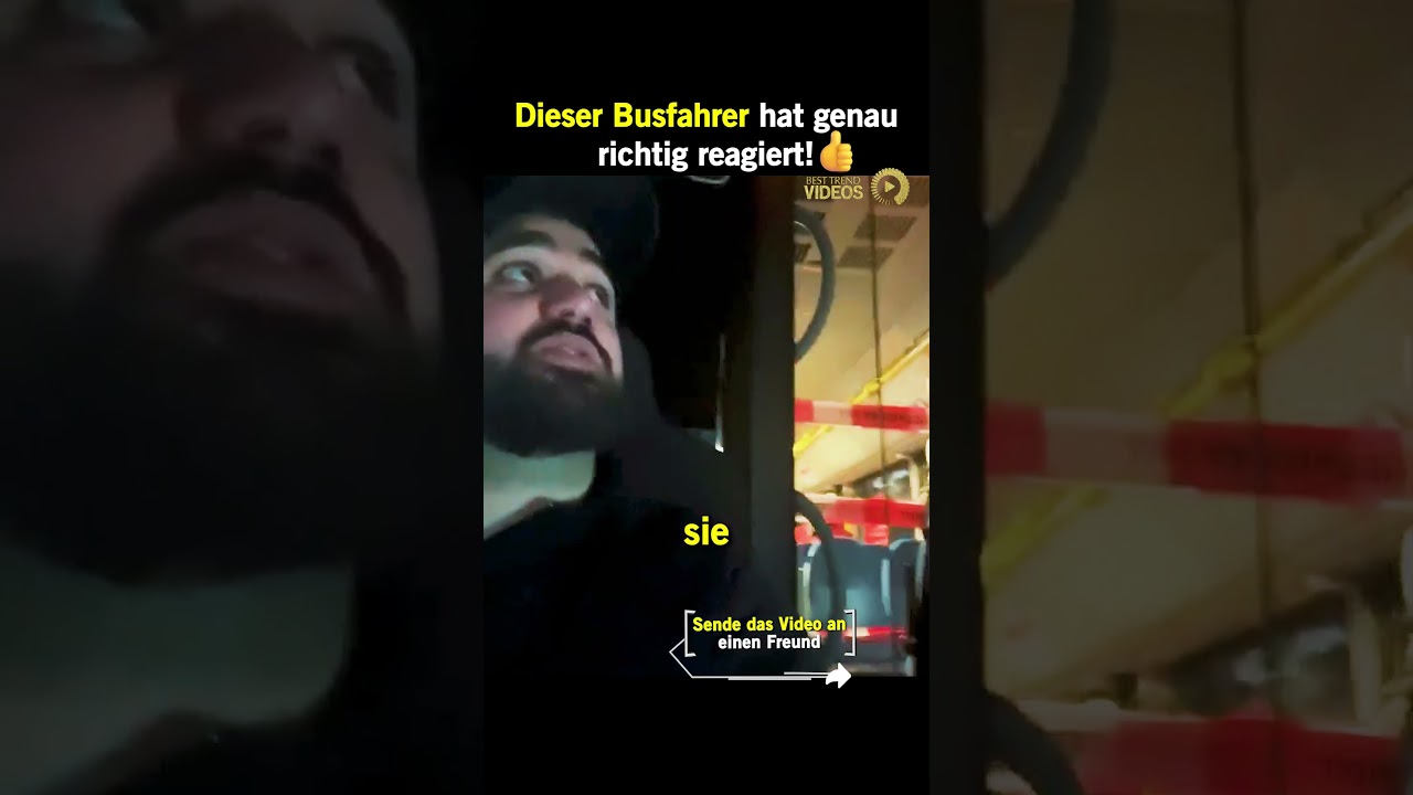 Dieser Busfahrer hat genau richtig reagiert! 👍 #Busfahrer #Fahrgast #Bus #StoryTime #MyStory