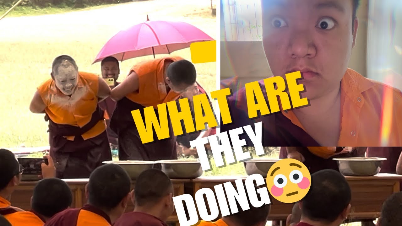 What are the monks doing 😦| Summer retreat comes to and end✌️ #vlogger #monk #enjoy 
