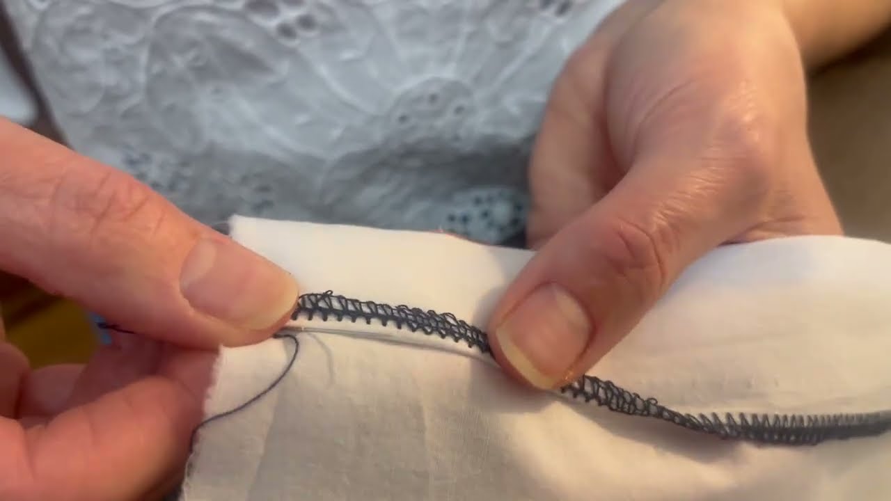 Blind Hem on a Serged Edge