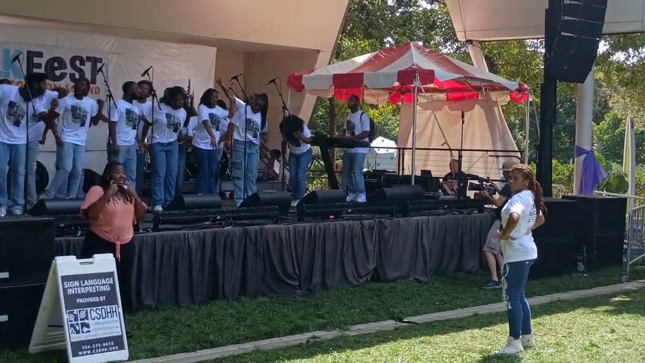 North Carolina A & T University Choir at the NC Folk Fest 2025