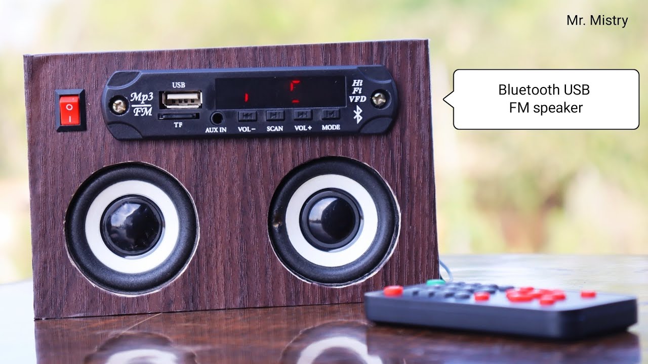 Make Bluetooth, USB and FM Speaker
