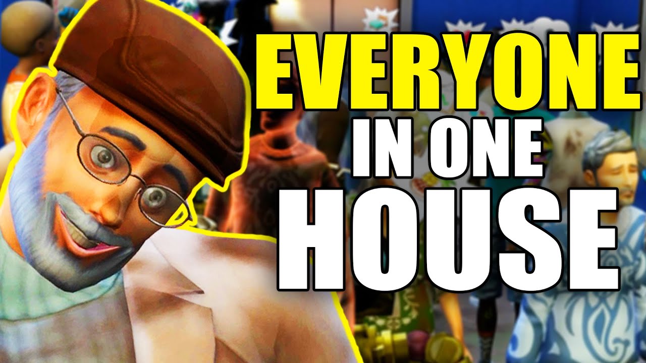 I trapped an entire Sims Neighborhood in one house