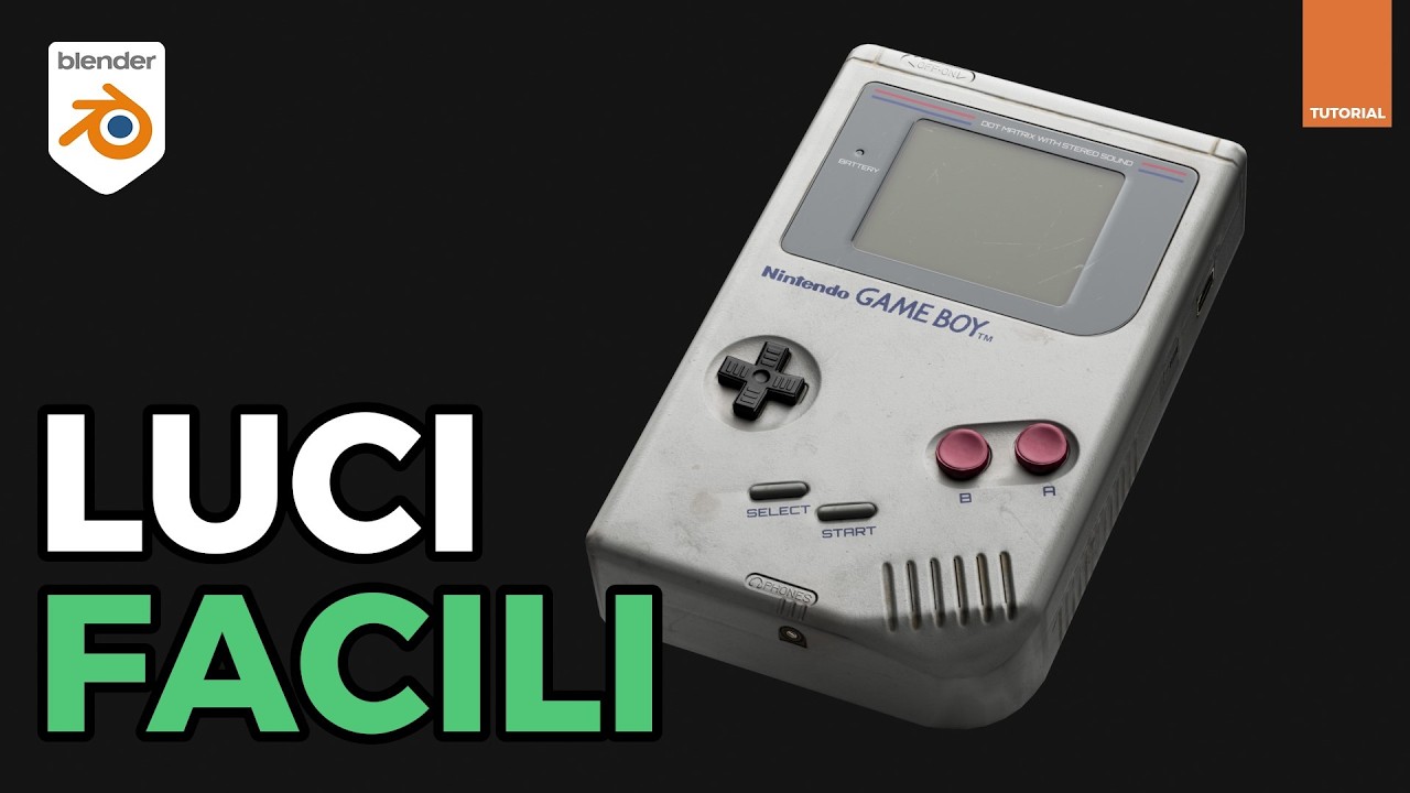 Blender tutorial luci base