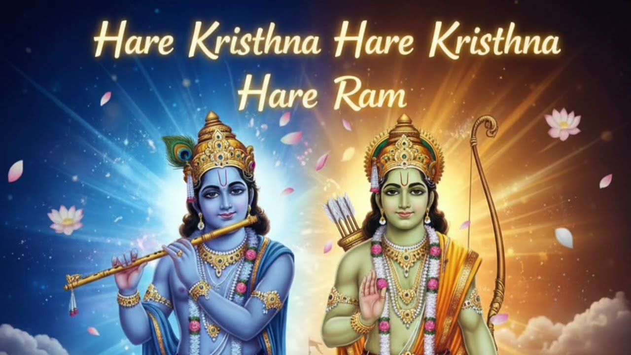 Powerful Mantra for Peace & Positivity हरे कृष्ण हरे कृष्ण हरे राम ISKCON Bhajan