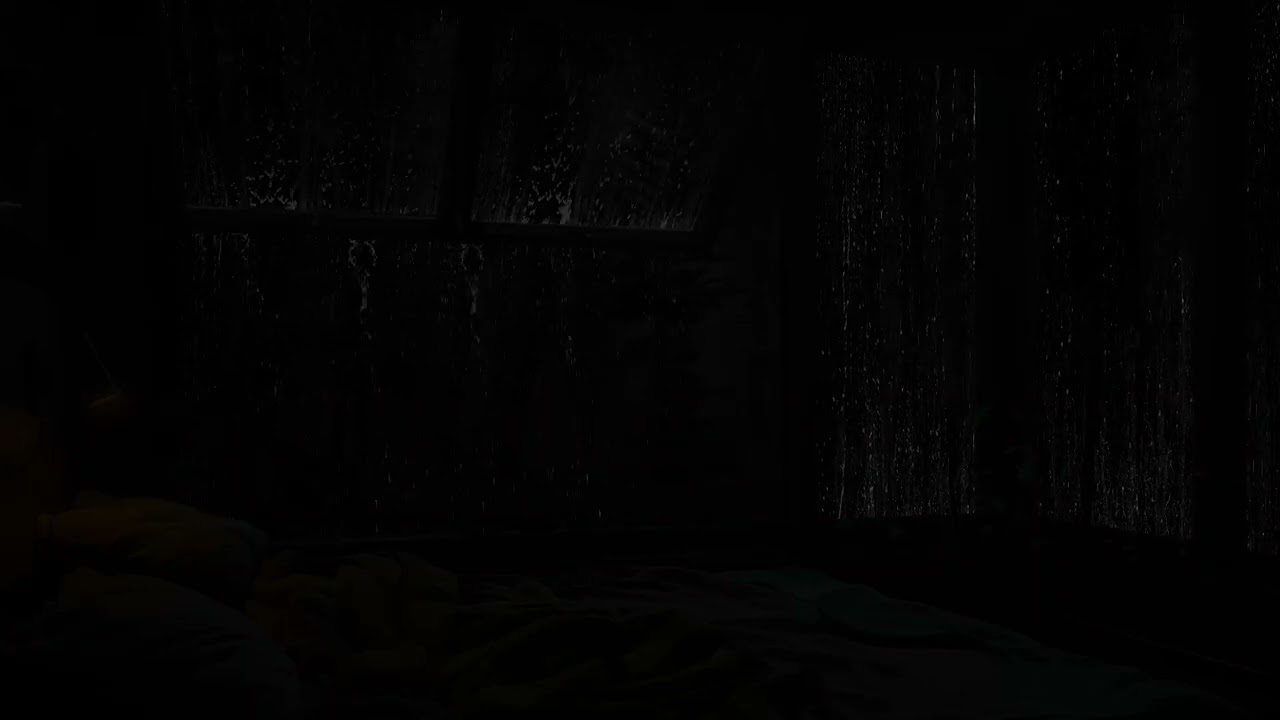 한밤중 숲 속 비 | 깊은 잠을 위한 어두운 분위기와 빗소리