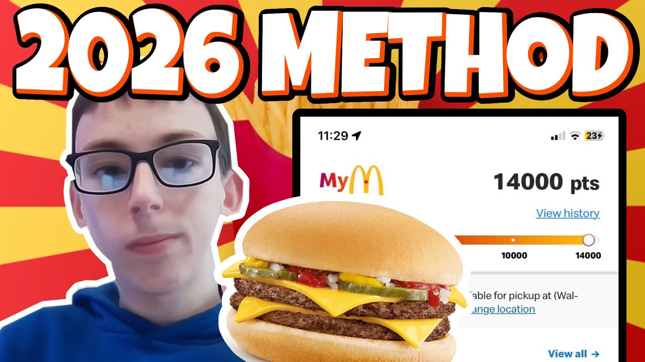 How to get Free McDonalds Food *GLITCH* 🍔 Get Free McDonalds Rewards Points FAST (2026 METHOD)