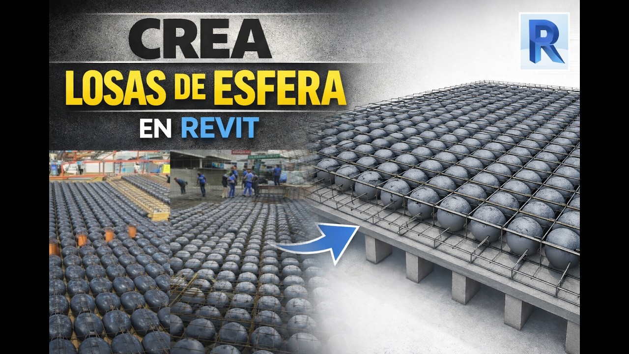 Nadie sabe hacer una losa de esfera así en Revit 😱