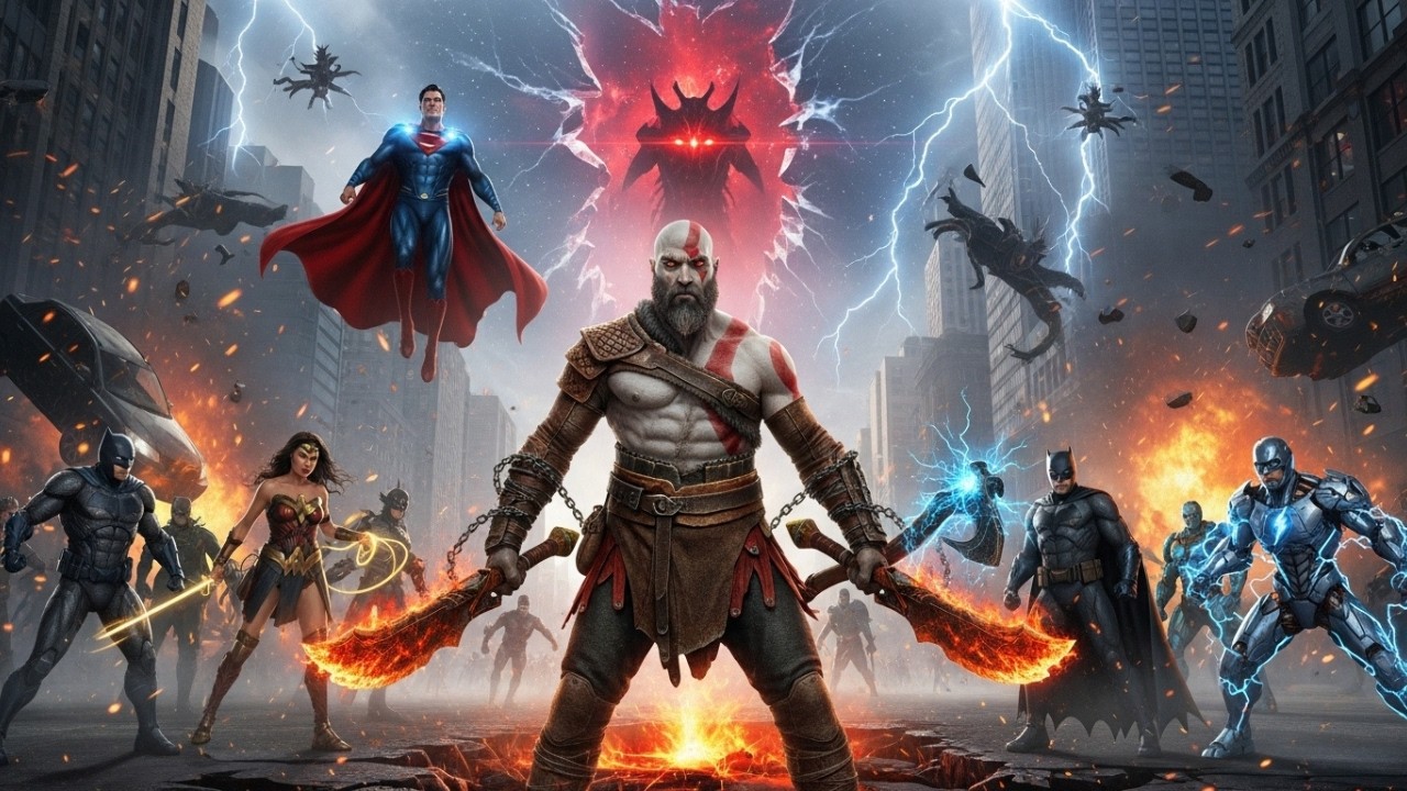 What If Kratos Invaded the DC Universe?