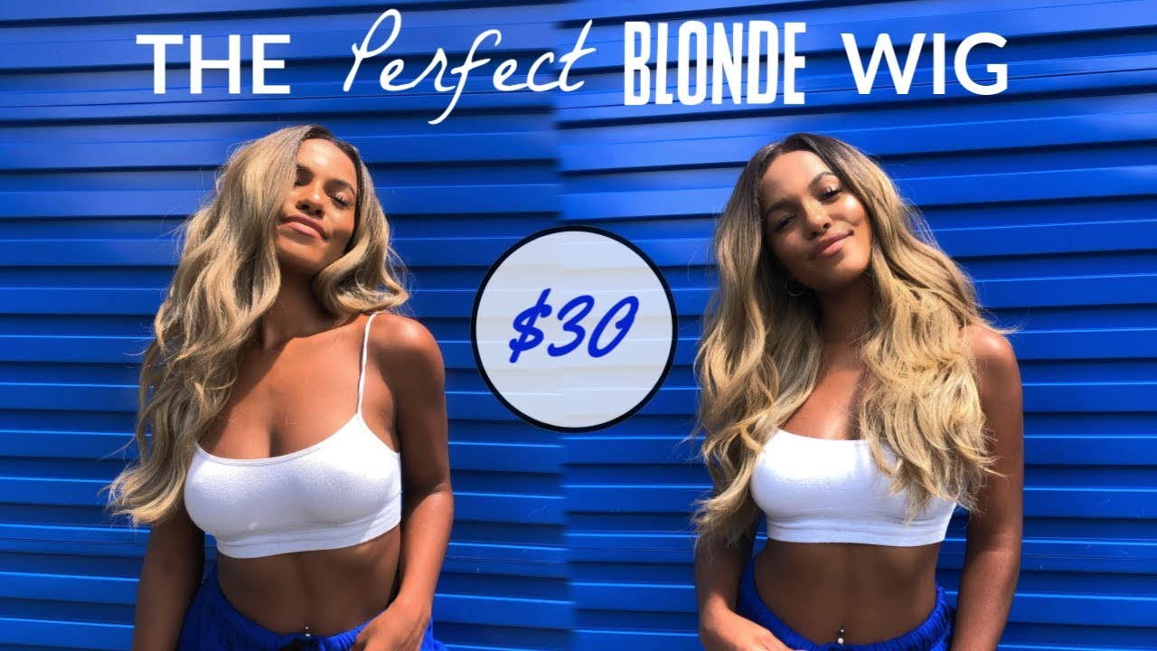 $30 Synthetic Blonde Curly Wig ! | Kamrin White
