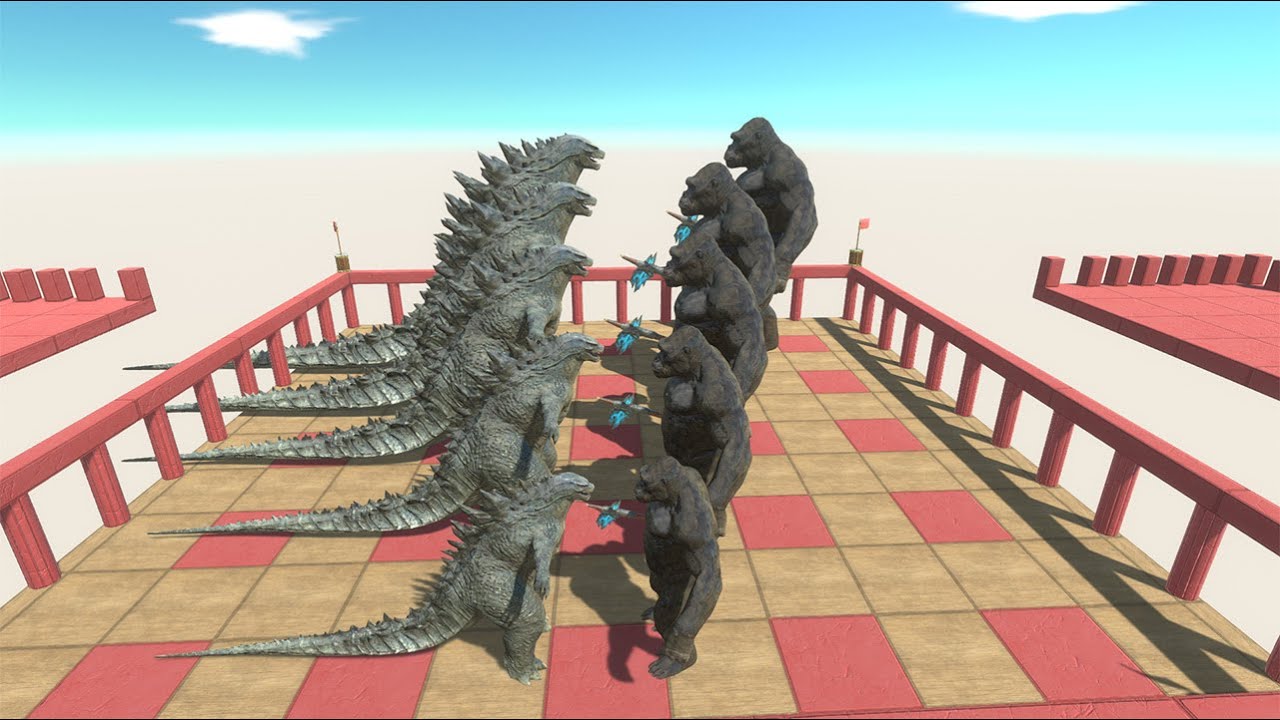 5 Godzillas vs 5 King Kongs – Ultimate Arena Showdown! - Animal Revolt Batlle Simulator