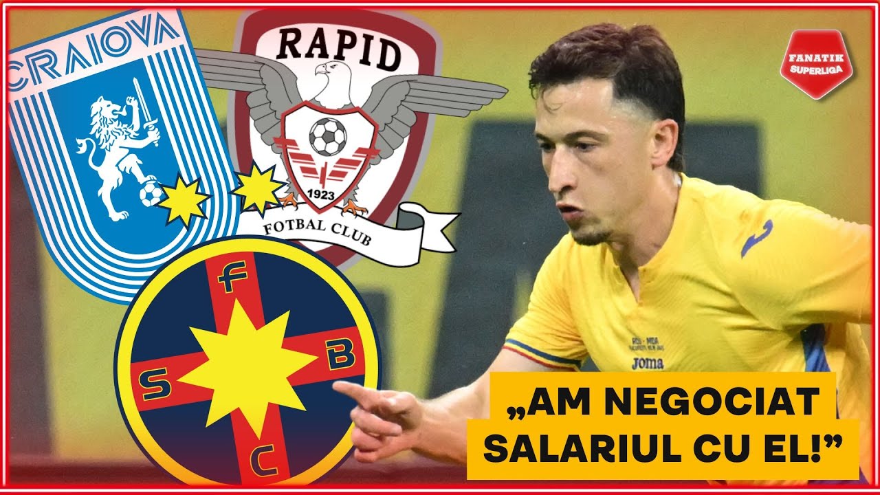 RAZBOI FCSB - Rapid - Craiova pentru SEMNATURA lui Morutan. Gigi Becali, DETALII DE LA NEGOCIERI