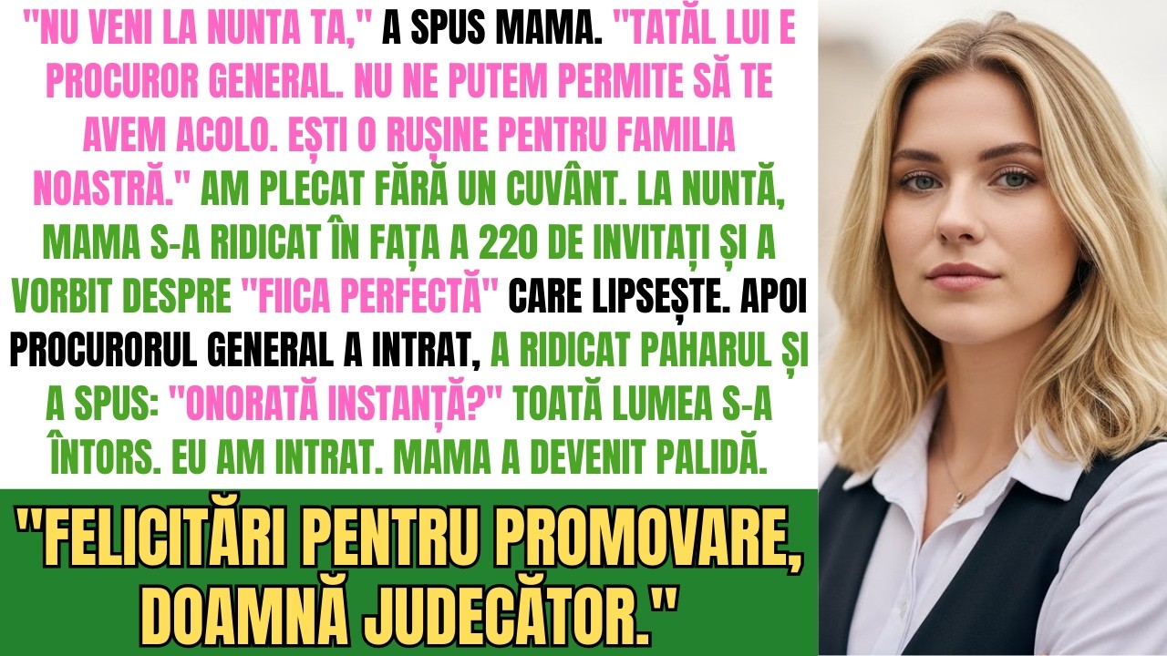 Mama M-A Exclus De La Nuntă: 