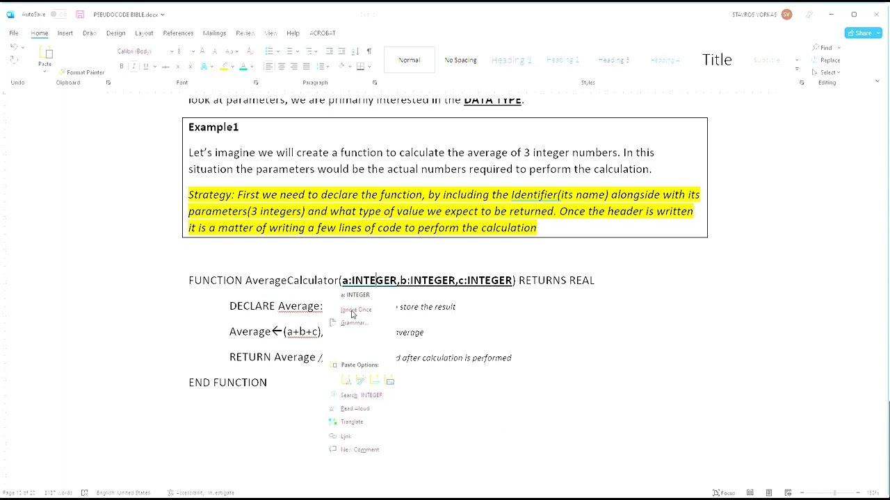 CIE AS-Level Computer Science 9618 Paper 2: Functions+Procedures- Intro