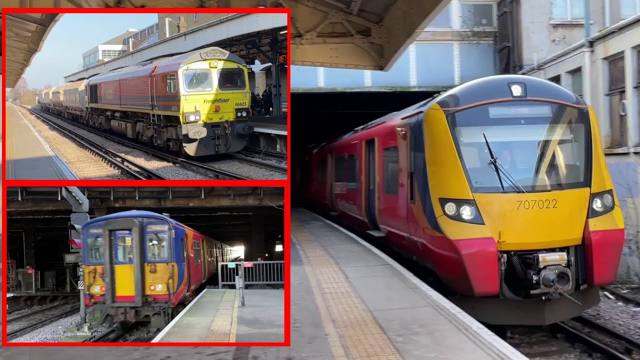 Trains at Wimbledon ( London Underground, SWR & Freight )