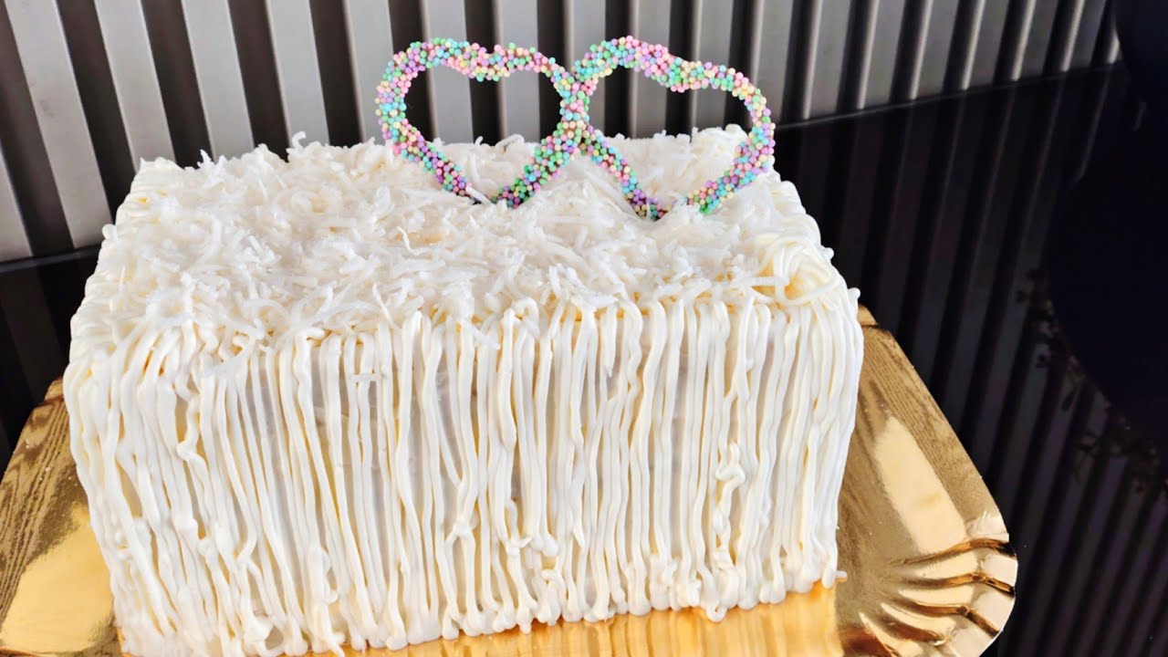 BOLO de FESTA do ZERO TRUFADO de MOUSSE de COCO e GELEIA de DAMASCO| BOLO de VITRINE