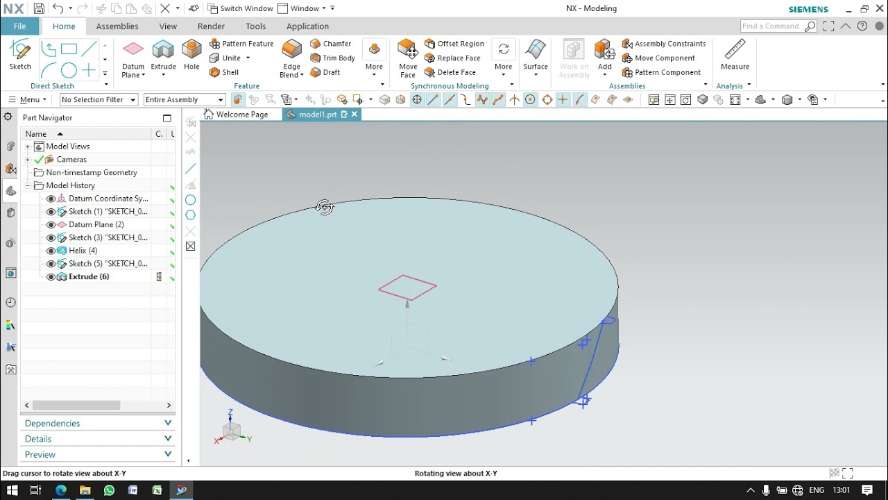 Helical Gear in Nx