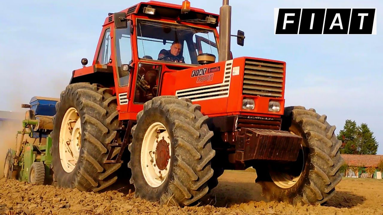 **FIAT 1880** Semina Grano - Trattore FIAT 1880 DT e seminatrice combinata Fiona/Celli #144 Tractor 
